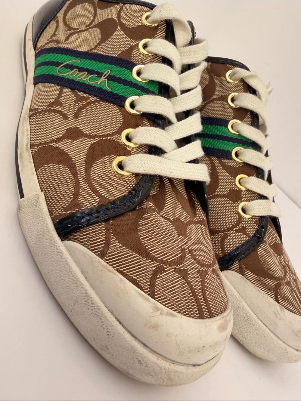 💚🤎Coach Folly Signature Sneakers